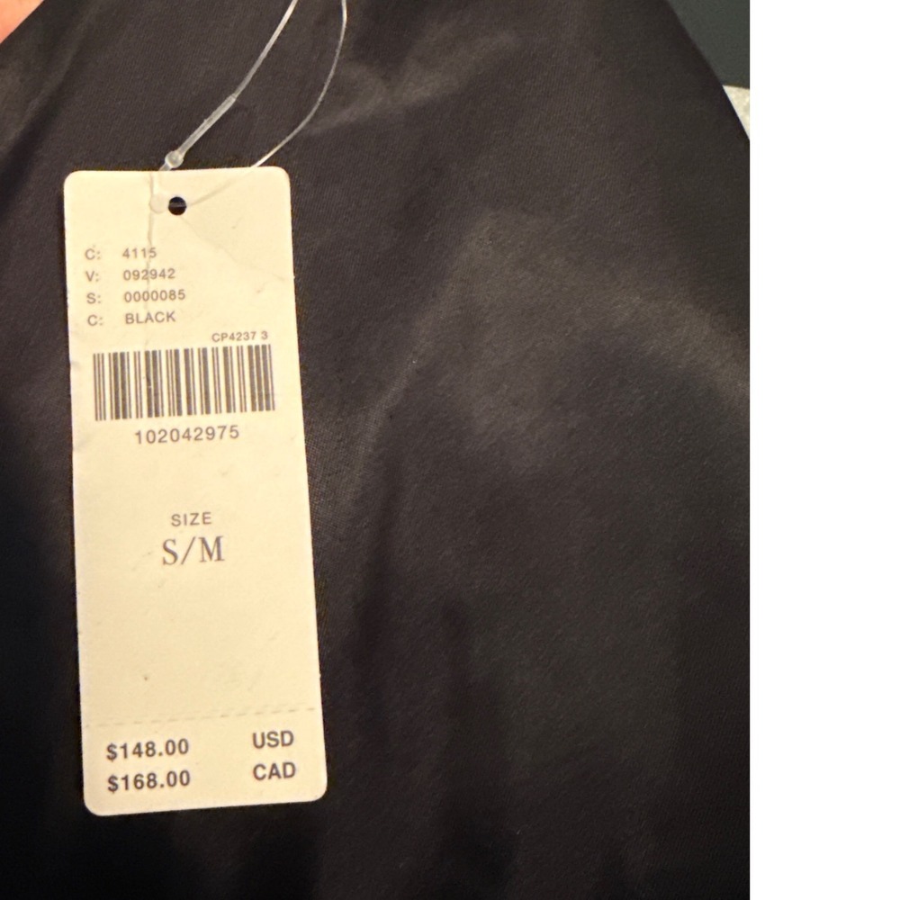 Anthropologie Postmark Black Faux Leather Cropped Short Sleeve Jacket S/M NEW - Picture 4 of 6